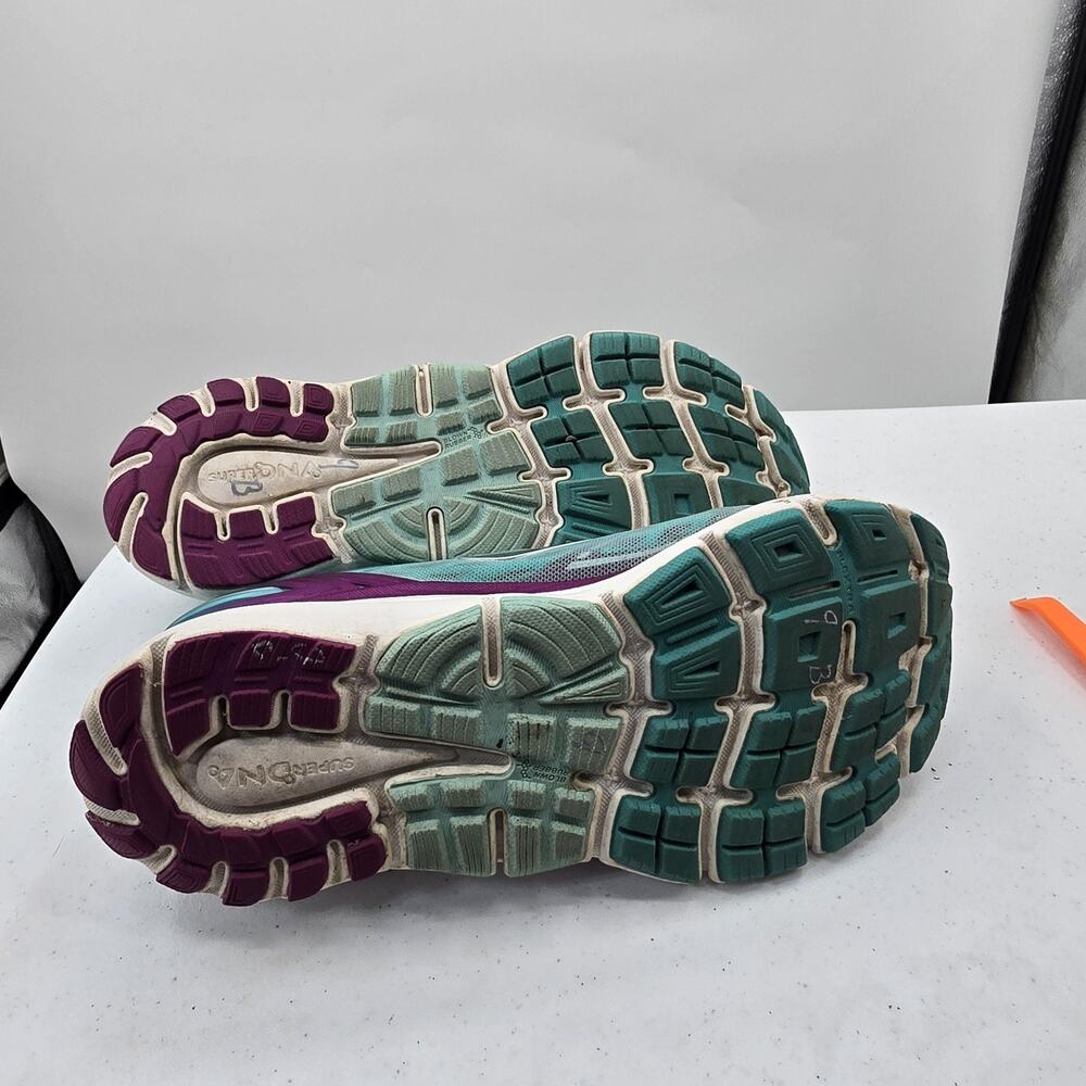 Brooks Transcend 3 Women's Size 10.5 Teal Purple Running Shoes - Picture 9 of 14